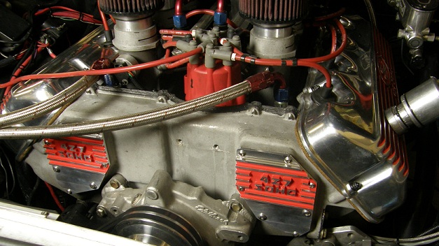 SOHC Inspection Covers Shown on Engine